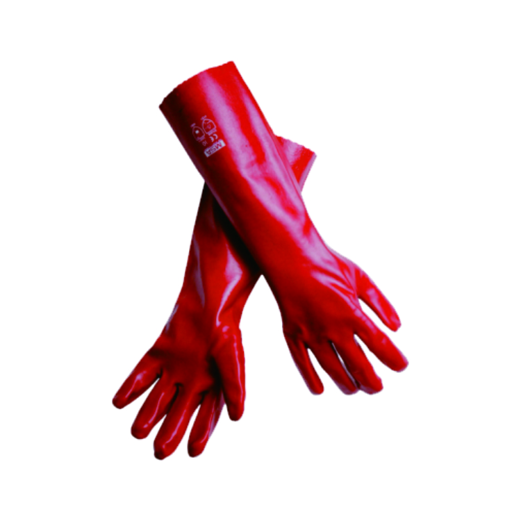 MSA SARUNG TANGAN PVC, red, 27cm