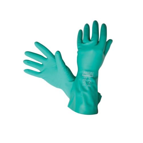 MSA GLOVE, NITROSOLV, FLOCKED LINED, SMALL