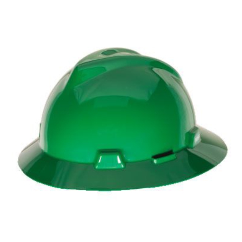 MSA 454735-HELM MSA FULLBRIM GREEN COLOUR C/W STAZ-ON